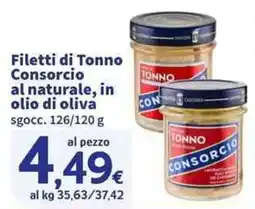 Sigma Superstore Filetti di Tonno Consorcio al naturale, in olio di oliva offerta