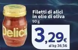 Sigma Superstore Filetti di alici in olio di oliva offerta