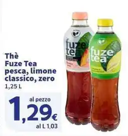 Sigma Superstore Thè Fuze Tea pesca, limone classico, zero offerta