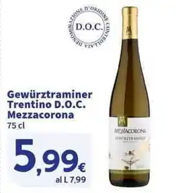 Sigma Superstore Gewürztraminer Trentino D.O.C. Mezzacorona offerta