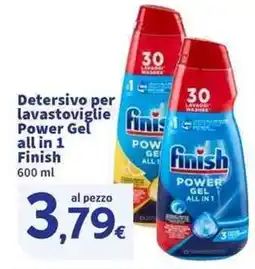 Sigma Superstore Detersivo per lavastoviglie Power Gel all in 1 Finish offerta