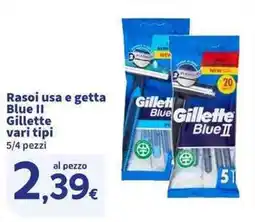 Sigma Superstore Rasoi usa e getta Blue II Gillette offerta