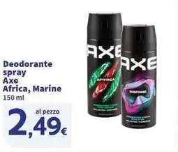 Sigma Superstore Deodorante spray Axe Africa, Marine offerta