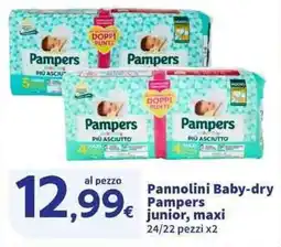 Sigma Superstore Pannolini Baby-dry Pampers junior, maxi offerta