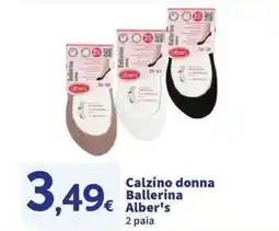 Sigma Superstore Calzino donna Ballerina Alber's offerta