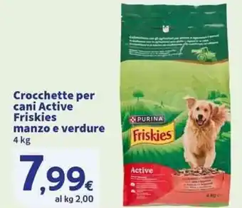 Sigma Superstore Crocchette per cani Active Friskies manzo e verdure offerta