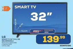 Euronics LG SMART TV 32" FULL HD 32LQ63006LA offerta