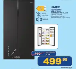 Euronics HAIER FRIGORIFERO SIDE BY SIDE HSR3918ENPB BLACK offerta