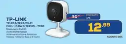 Euronics Tp-link telecamera wi-fi full hd da interno -TC60 offerta