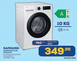 Euronics SAMSUNG LAVATRICE 10 KG WW10F5U offerta