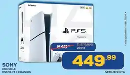 Euronics Sony console PS5 slim e chassis offerta