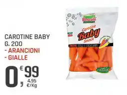 Supermercati Dok Boscolo carotine baby arancioni, gialle offerta