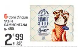 Supermercati Dok 6 Coni Cinque Stelle SAMMONTANA offerta