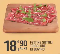 Supermercati Dok Fettine sottili tricolore di bovino offerta