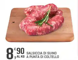Supermercati Dok Salsiccia di suino a punta di coltello offerta