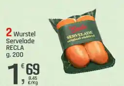 Supermercati Dok 2 Wurstel Servelade RECLA offerta