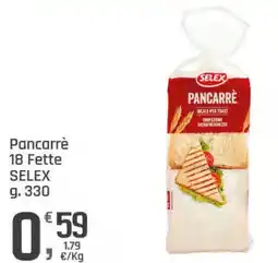 Supermercati Dok Pancarrè 18 Fette SELEX offerta
