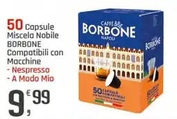 Supermercati Dok 50 capsule miscela nobile borbone compatibili con macchine, nespresso, a modo mio offerta