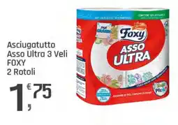 Supermercati Dok Asciugatutto Asso Ultra 3 Veli FOXY offerta