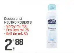 Supermercati Dok Deodoranti NEUTRO ROBERTS offerta