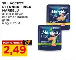 Alì Supermercati Sfilaccetti di tonno frigo MAREBLU offerta