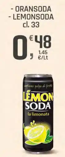 Supermercati Dok Oransoda, lemonsoda offerta