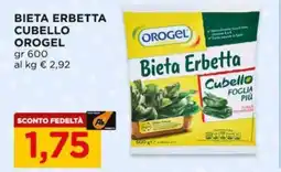 Alì Supermercati Bieta erbetta cubello OROGEL offerta