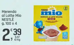 Supermercati Dok Merenda al Latte Mio NESTLÈ offerta