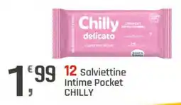 Supermercati Dok 12 Salviettine Intime Pocket CHILLY offerta