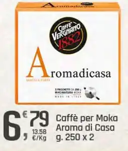 Supermercati Dok Caffè Vergnano 1882 Caffè per Moka Aroma di Casa offerta