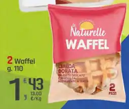 Supermercati Dok Le Naturelle 2 Waffel offerta