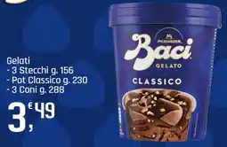 Supermercati Dok PERUGINA Baci Gelati 3 Stecchi, Pot Classico, 3 Coni offerta