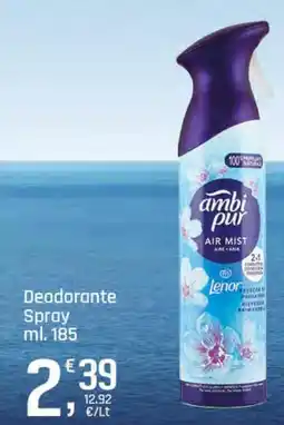 Supermercati Dok ambi pur Deodorante Spray offerta