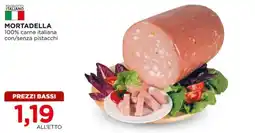 Alì Supermercati MORTADELLA 100% carne italiana con/senza pistacchi offerta