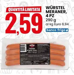 Eurospin Il braciere würstel meraner offerta