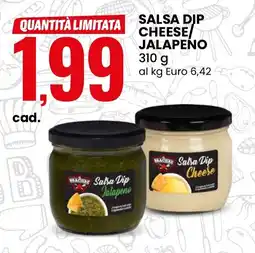 Eurospin Il braciere salsa dip cheese jalapeno offerta