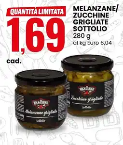Eurospin Il braciere melanzane/ zucchine grigliate sottolio offerta