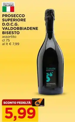 Alì Supermercati Prosecco superiore d.o.c.g. valdobbiadene BISESTO offerta