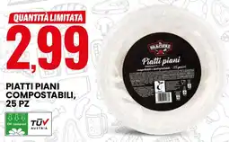Eurospin Il braciere piatti piani compostabili offerta