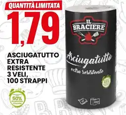 Eurospin Il braciere asciugatutto extra resistente 3 veli offerta