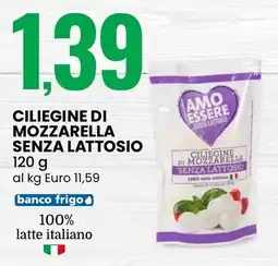 Eurospin Amo essere ciliegine di mozzarella senza lattosio offerta