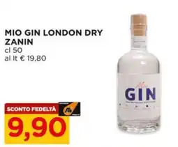 Alì Supermercati Mio gin london dry ZANIN offerta