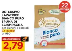 Alì Supermercati Detersivo lavatrice bianco puro SPUMA DI SCIAMPAGNA offerta
