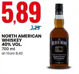 Eurospin The black mine north american whiskey 40% vol. offerta