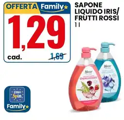 Eurospin Sapone liquido iris frutti rossi offerta
