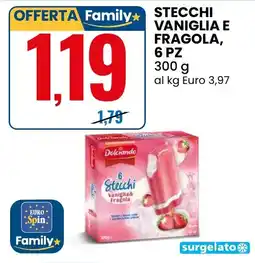 Eurospin Dolciando stecchi vaniglia e fragola offerta