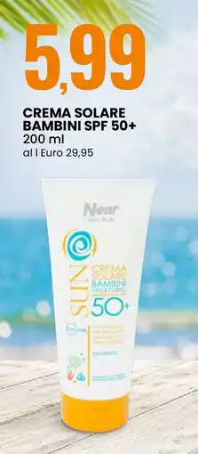 Eurospin Near crema solare bambini spf 50+ offerta