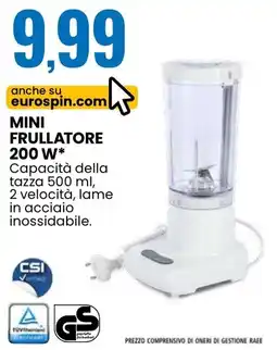 Eurospin Mini frullatore 200 W offerta