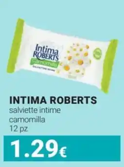 Tigotà INTIMA ROBERTS salviette intime camomilla 12 pz offerta