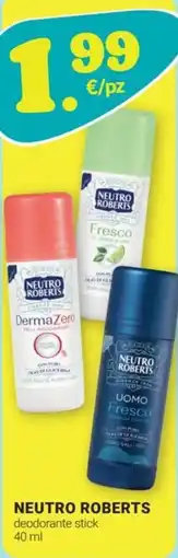 Tigotà NEUTRO ROBERTS deodorante stick offerta